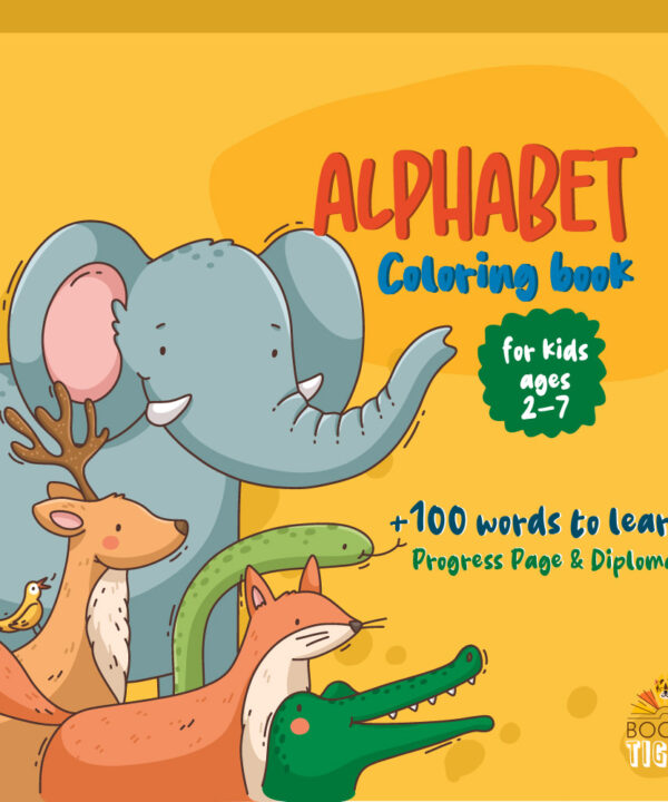 Printed book - Alphabet: Coloring and writing book for kids ages 2-7